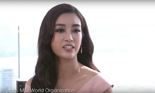 Hoa hậu Mỹ Linh tự tin trả lời trôi chảy bằng Tiếng Anh tại Thử thách đồi đầu – Head to head challenge.