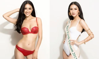 Hà Thu nóng bỏng với bikini trước thềm dự thi Miss Earth 2017