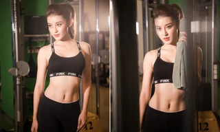 Huyền My khoe cơ bụng quyến rũ trước thềm dự thi Miss Grand