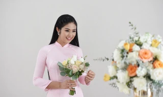 Hoa hậu Ngọc Hân làm phù dâu trong lễ cưới của Hoa hậu Thu Thảo