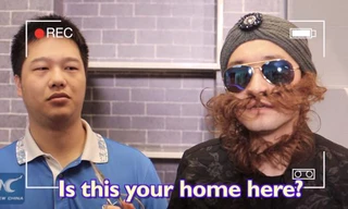 Cách hóa trang của nhân vật trong đoạn phim làm liên tưởng đến người Ấn Độ (ảnh chụp từ video). 