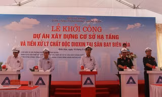 Khởi công xây dựng cơ sở hạ tầng tiền xử lý dioxin.