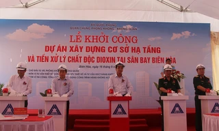 Khởi công xây dựng cơ sở hạ tầng tiền xử lý dioxin.