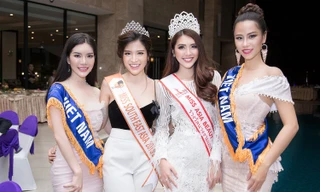 Dàn thí sinh Hoa hậu hữu nghị Đông Nam Á khoe sắc ở Phú Yên