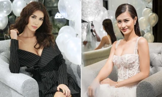 Minh Tú, Đông Nhi khoe vòng một với hai gam màu đen-trắng