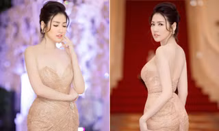 Á hậu Tú Anh khoe chân dài, da trắng không tì vết