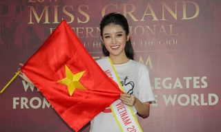 Á hậu Huyền My đã sẵn sàng cho đêm chung kết tối nay.