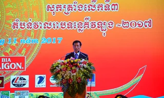 Bộ trưởng Nguyễn Ngọc Thiệp phát biểu.