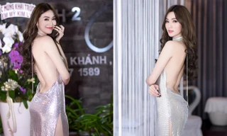 Khánh My mặc váy cắt xẻ táo bạo 