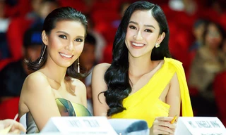 Hà Thu gợi cảm đọ sắc cùng Hoa hậu Trái đất 2015 tại Phillippines