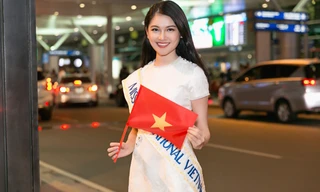 Á hậu Thùy Dung mang 140kg hành lý sang Nhật dự thi Miss International