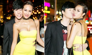 Phương Mai khoe vòng 1 'khủng', hôn má Nathan Lee 