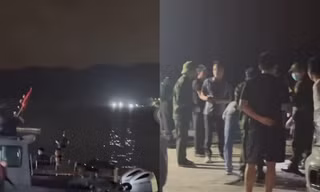 Nhóm người nhập cảnh trái phép chạy tán loạn khi tàu vừa cập bến ở Quảng Ninh