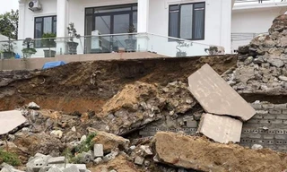 Sập bờ kè ở Hạ Long, một công nhân tử vong