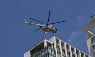 Bộ Công an diễn tập chữa cháy quy mô lớn