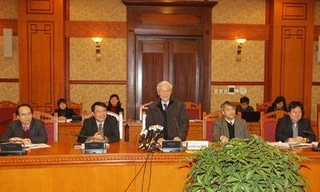 Tổng Bí thư làm việc với Thường trực Hội đồng Lý luận Trung ương