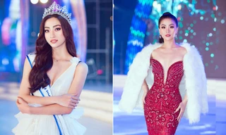 Diễm Trang khoe vòng 1 nóng bỏng, Lương Thuỳ Linh hoá công chúa tuyết đêm Noel