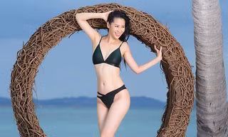 Dương Thuỳ Linh nóng bỏng với bikini, trao lại vương miện cho người kế nhiệm
