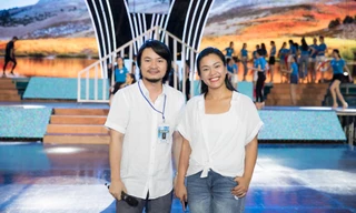 Tổng đạo diễn Hoàng Nhật Nam và ca sĩ Phương Vy.