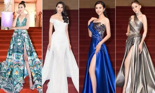 Dàn Hoa hậu, Á hậu gây 'náo loạn' thảm đỏ lễ trao giải Mai Vàng