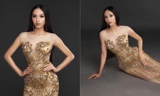 Đại diện Việt Nam tại Miss Asia Pacific khoe ba vòng nóng bỏng với đầm dạ hội