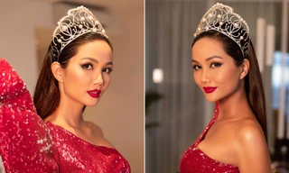 H'Hen Niê bất ngờ để tóc dài, đội vương miện để chiều lòng fans