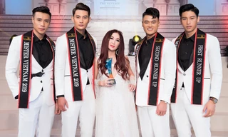 Ôn Bích Hà khoe vòng 1 gợi cảm ở Sài Gòn, sánh vai dàn trai đẹp Mister Vietnam