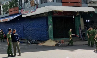 Hiện trường vụ tai nạn tại giao lộ Tân Hương.