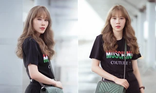 Nam Em bị nhầm là gái Hàn với mái tóc vàng hoe ở sân bay