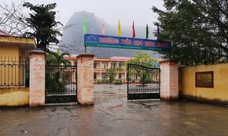 Trưởng tiểu học Ninh Xuân nơi xảy ra sự việc 12 học sinh bị chó cảnh cắn trong sân trường.