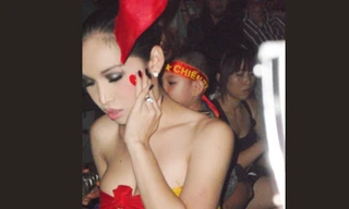 Ăn mừng... nhức mắt