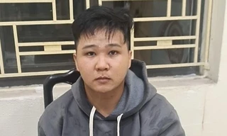 Đối tượng Hoàng tại Cơ quan Công an