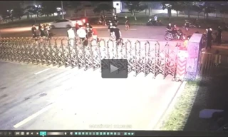 Nhóm thanh niên hỗn chiến tại Khu công nghiệp Vsip khiến một người tử vong. Ảnh cắt từ clip