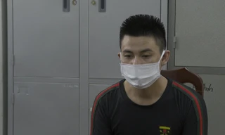 Đối tượng Đức tại cơ quan Công an. Ảnh Công an tỉnh Bắc Giang