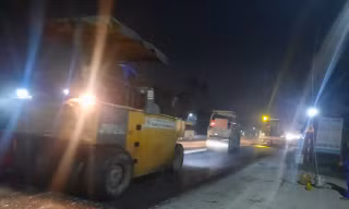 Làm việc xuyên đêm để hoàn thành sửa chữa QL1 đoạn Vinh – Hà Tĩnh trong tháng 3