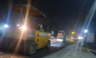 Làm việc xuyên đêm để hoàn thành sửa chữa QL1 đoạn Vinh – Hà Tĩnh trong tháng 3