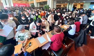 Sinh viên đất Tổ xếp hàng dài hiến máu tại Chủ nhật Đỏ 