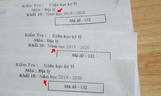 Đề thi môn Địa khiến teen "éc ô éc": Thử thách 6 ngày 6 đêm phân biệt mã đề thi, gét gô!