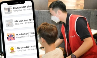 Săn "key" IELTS trước thềm đổi thi máy: Chỉ 600K đã có thể mua được đáp án