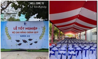 CĐ Kinh tế Đối ngoại: Lễ tốt nghiệp tổ chức ngoài trời, không có chỗ ngồi cho phụ huynh