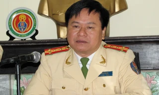 Đại tá Bùi Bá Mạnh – Phòng CSGT TP Hà Nội. Ảnh: Tuấn Nguyễn