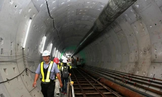 Thi công tường vây và đường hầm tuyến Metro số 1