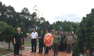 Hội cựu TNXP Thanh Hóa tại nghĩa trang Thọ Lộc 