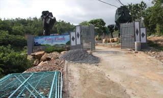 Trang trại Tùng Thanh tiếp tục xây dựng trái phép trên núi Hòn Rồng