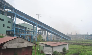 Dự án Gang thép Thái Nguyên giai đoạn 2 mở rộng đang “đắp chiếu”. Ảnh: Nguyễn Bằng