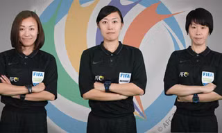 Tổ trọng tài nữ đầu tiên cầm còi tại AFC Cup