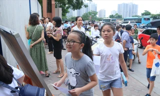 Học sinh dự thi vào lớp 6 Trường THPT Chuyên Hà Nội Amsterdam năm 2019-2020