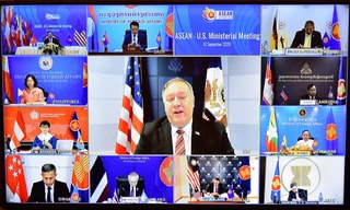 Hội nghị Bộ trưởng Ngoại giao ASEAN - Mỹ diễn ra trực tuyến sáng 10/9Ảnh: Tuấn Anh
