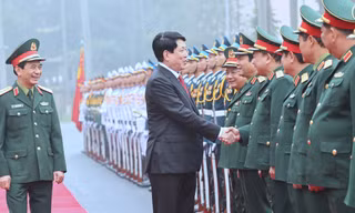 Chủ tịch nước Lương Cường: Tổ chức Quân đội đã cơ bản tinh, gọn, mạnh