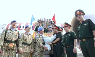 Bộ Quốc phòng tiễn Đội Công binh số 2 lên đường tới Abyei